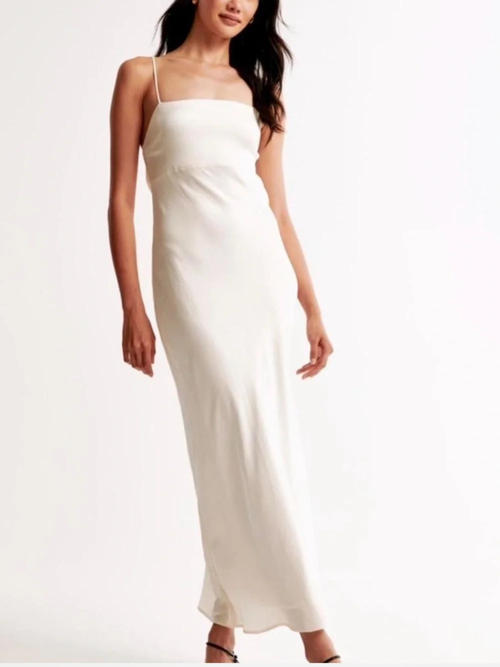 The A&F Julia Slip Cowl Back-Bow Maxi Dress